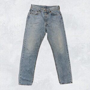 Vintage Replay Mens Jeans W33 L34 Blue Straight Light Wash Italian Denim